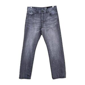 Marc Ecko Jeans Men 34 Gray Straight Leg Pockets Cotton Hippie Grunge Streetwear